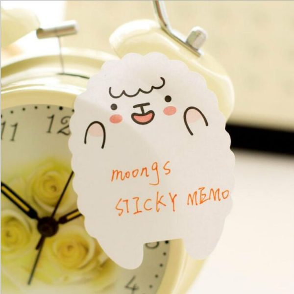 4 PCS Creative Cartoon Animals Cute N Times Memo Pad Sticky Notes, Random Color Delivery - Image 3