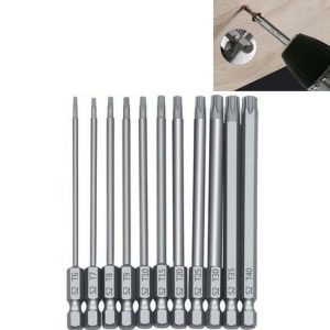 11pcs / Set 100mm Plum Blossom Hollow Bit Multifunctional Peeling Bit Set