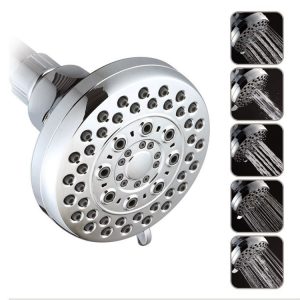 Adjustable High Pressure ABS Chrome Plate Wall-mounted Shower Head