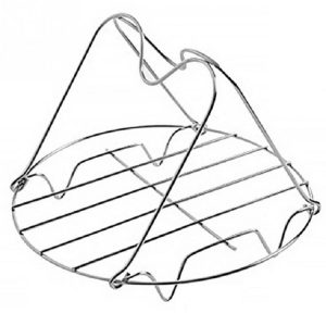 2 PCS Stainless Steel Portable Four Corner Steaming Rack Anti Scalding Insulation Kitchen Utensils, Size: L 19.5x14cm