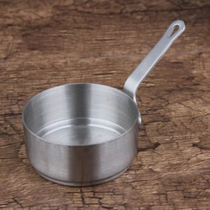 Stainless Steel Sauce Handle Mini Pot Seasoning Tools, Size: L (Silver)