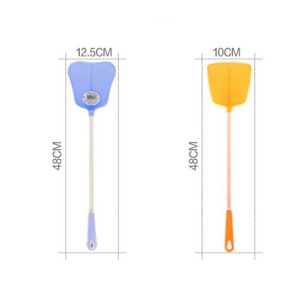 Household Plastic Long Handle Fly Swatter Mosquito Swatter, Random Color Delivery - Image 4