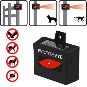 2 Pcs / Pack Solar Repeller Ranch Farm Wild Hawkeye Animal Repeller
