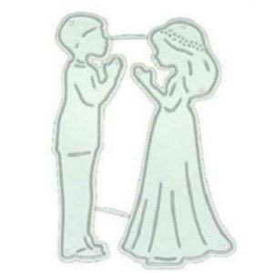 2 Sets Boy Girl Knife Mold Carbon Steel Embossing Manual DIY Knife Mold