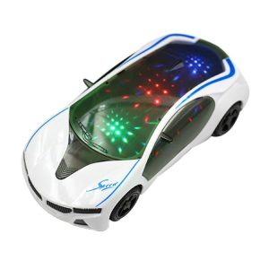 3D Supercar Style Electric Toy With Wheel Lights Music Singing Kids Boys Girls Gift Electric Universal (As show)