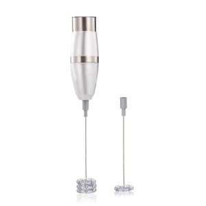 Electric Milk Frother Foamer Double Spring Triple Spring Stainless Steel Mixer