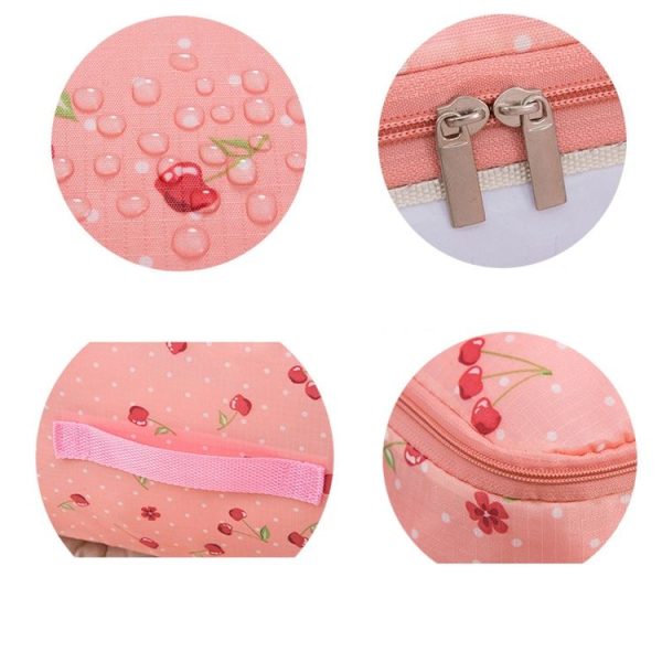 2 PCS Portable Printing Pattern Waterproof Clothes Storage Bag Pillow Quilt Blanket Folding Closet Bag Organizer, Size: 55x35x20cm Rose Flower - Image 3