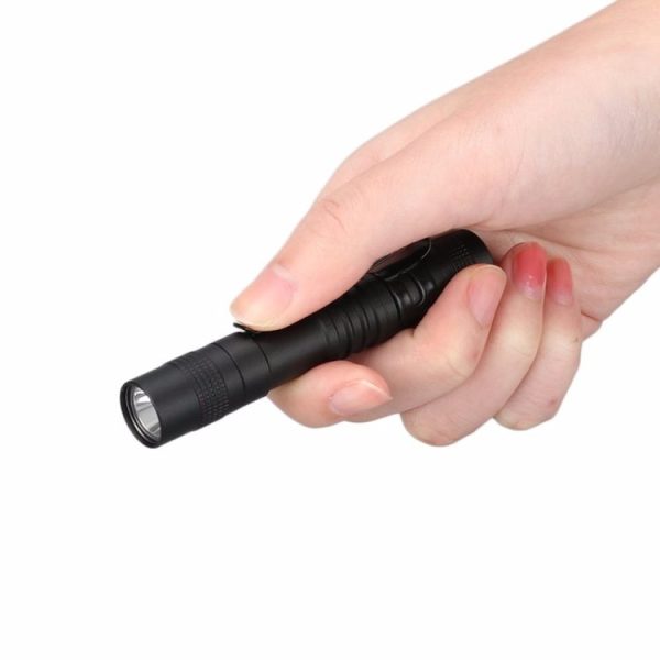 Mini LED Pen-shaped Strong Flashlight Pen Clip Torch, Size: 13.3cm - Image 5