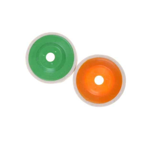 3 PCS Wheel Grinding Polishing Disc Set for Metal Abrasive Rotary Wool Buffing Pad Wheel Felt Buffer, Random Color Delivery - Image 4