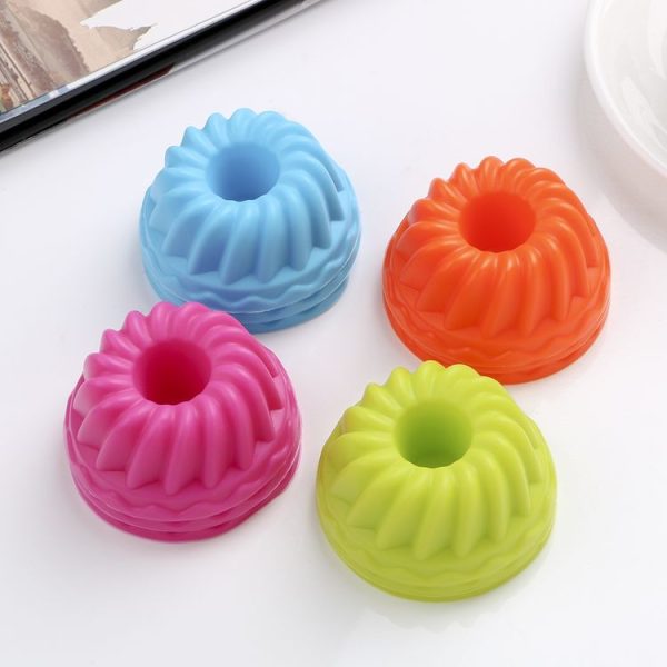 12 pcs Thread Shape Baking Jelly Mould Silicone Pudding Cupcake Muffin Donut Mold - Image 6