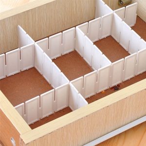 4 PCS 9x43cm M Heightening and Thickening Multiple Free Combination Plate Cabinet Drawer Partition Board Storage Organizer