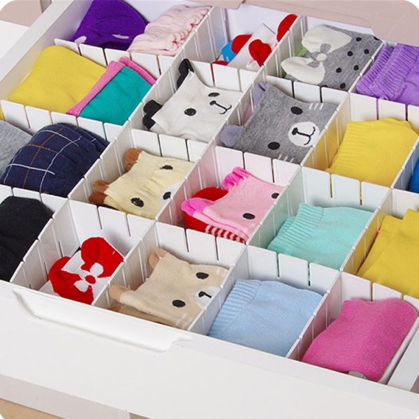 4 PCS 9x43cm M Heightening and Thickening Multiple Free Combination Plate Cabinet Drawer Partition Board Storage Organizer - Image 6