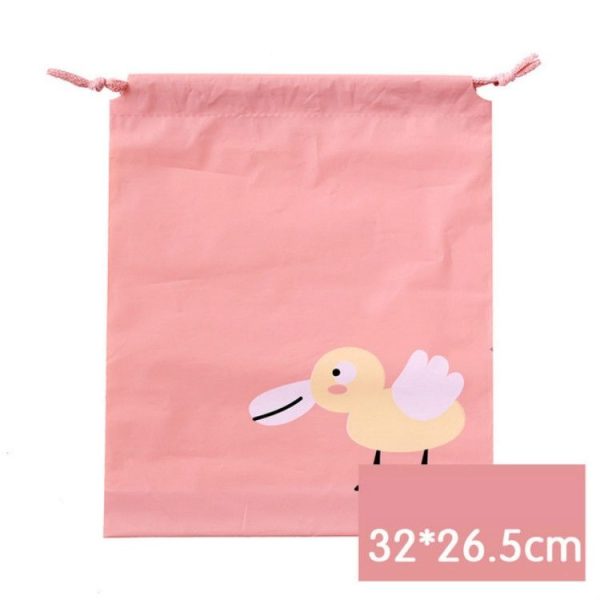 2 PCS Cute Travel Waterproof Clothes Toy Bag Shoes Sorting Bag, Size: M (Stupid Duck)