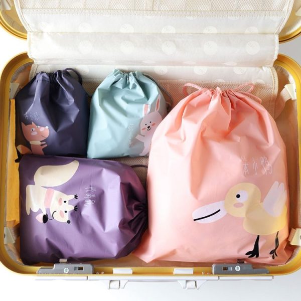 2 PCS Cute Travel Waterproof Clothes Toy Bag Shoes Sorting Bag, Size: M (Stupid Duck) - Image 9