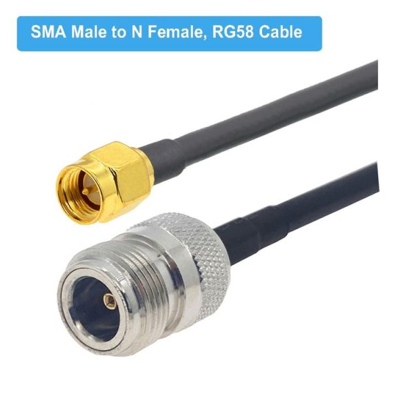 SMA Male to N Female RG58 Coaxial Adapter Cable, Cable Length: 5m - Image 2