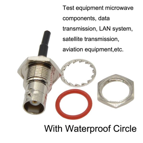 BNC Female With Waterproof Circle To BNC Male RG58 Coaxial Adapter Cable, Cable Length: 5m - Image 5
