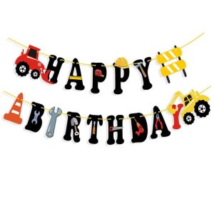 Construction Tractor Inflatable Air Balloons Birthday Excavator Vehicle Banners Baby Shower Kids Boys Birthday Party Supplies, Suit: Suit Nine