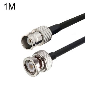 BNC Female To BNC Male RG58 Coaxial Adapter Cable, Cable Length: 1m