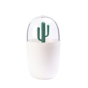 Creative Animal Plant Shape Toothpick Cotton Swab Storage Box Small Size Cactus