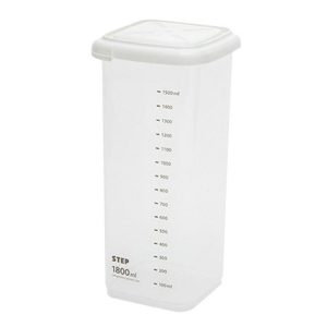 Transparent Storage Box Food Storage Box Rectangular Sealed Grain Storage Tank Kitchen With Scale Grain Box, Capacity: 1800ml