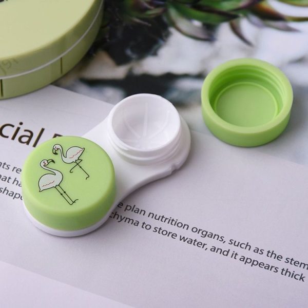 2 Pairs Contact Lens Box Beauty Box Invisible Mate Box Care Box, Random Color Delivery - Image 4