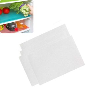 4 PCS / Set Environmentally Friendly Waterproof Washable Antibacterial Antifouling Refrigerator Mat, Color: Transparent White
