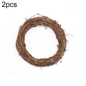 2 PCS Tree Vine Christmas Wreath DIY Rattan Garden Decoration Rattan Window Decoration, Size: 10CM