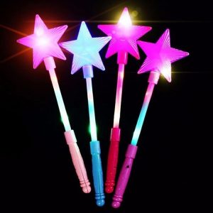 4 PCS Pentagram Flash Stick Stars Light Sticks Festival Lights, Random Color Deliver