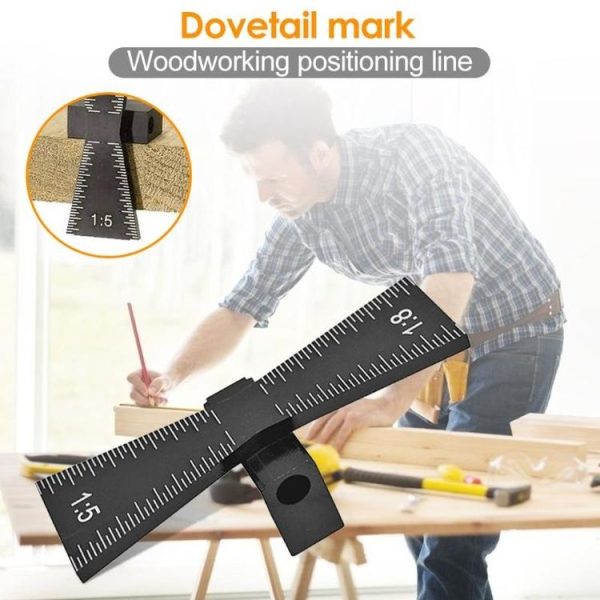 Aluminum Alloy Dovetail Line Marker Compact Woodworking Tool - Image 6