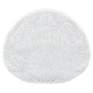Microfiber Steam Mop Cloth Cover Mop Pad Replacement Triangle Cloth for Sienna Steam Mop (White)