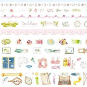 10 PCS / Set Paper Tape Set Clipper Label Shield Ancient Wind Girl Heart Student Hand Cute Sticker