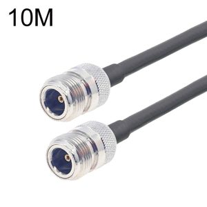 N Female To N Female RG58 Coaxial Adapter Cable, Cable Length: 10m