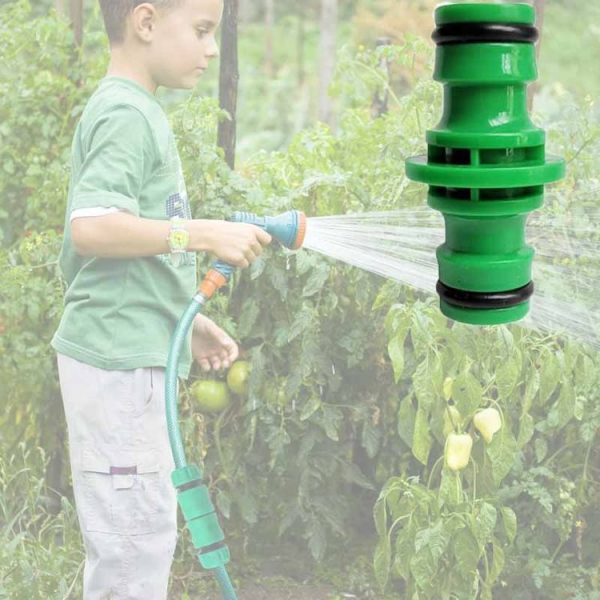 2 PCS 4 Point Two-way Pacifier Repair Extension Hose Quick Connector Plastic Garden Tool (Green) - Image 2