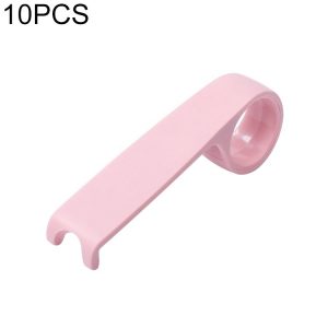 10 PCS Creative Anti-dirty Ring Toilet Lid Lift Toilet Accessories (Pink)