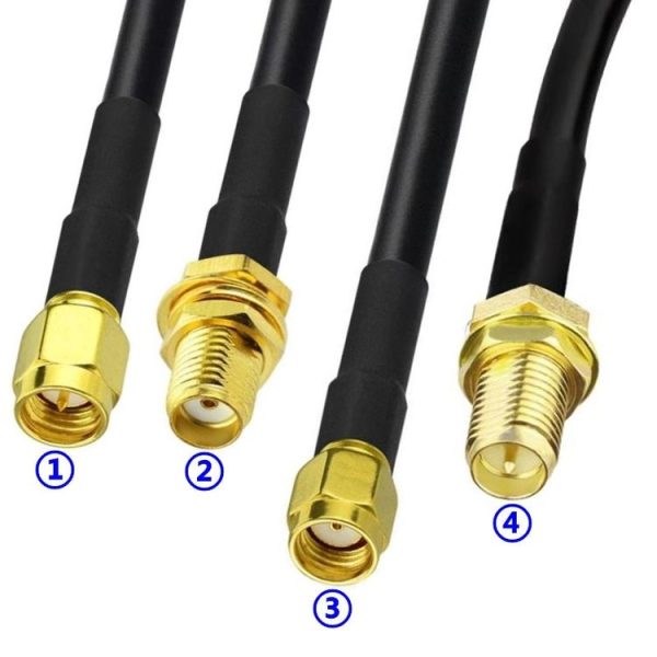 10pcs RP SMA Male Plug Connector Crimp For RG58 / LMR195 / RG142 / RG400 - Image 4