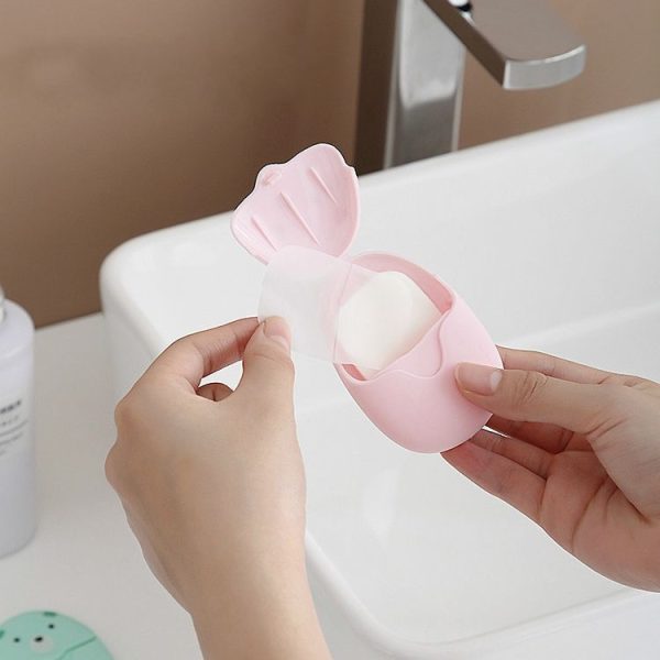Disposable Soap Paper Outdoor Travel Portable Hand Washing And Cleaning Soap Tablets Random Color - Image 7