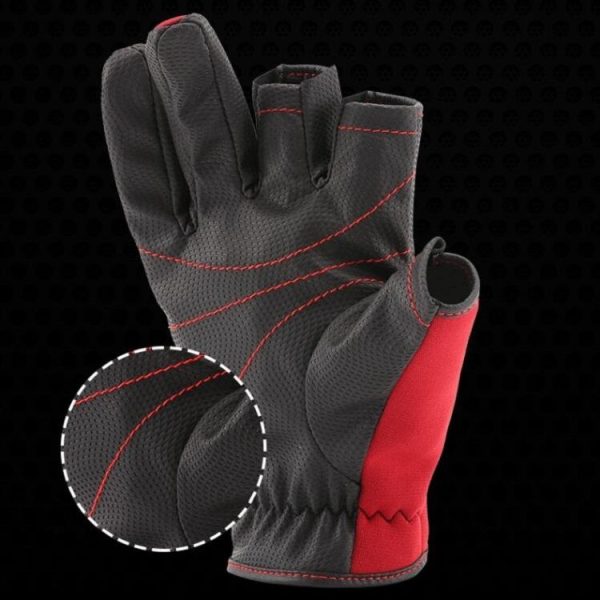 SeaKnight SK03 Fishing Gloves Waterproof Breathable Lure Anti-skid Wear-resistant Fishing Equipment, Size: XL (Black) - Image 6