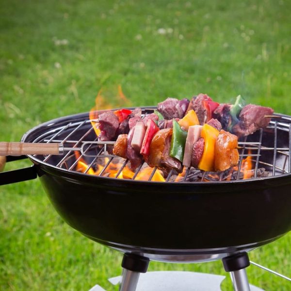 Stainless Steel Barbecue Skewers Barbecue Fork U-shaped Barbecue Fork, Spec: 4pcs - Image 6