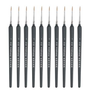 10 PCS 1 WeiZhuang Hook Line Pen Painting Hand-painted Watercolor Wolf Mint Hook Line Pen Painting Stroke Thin Line Brush, Color: Dark Blue
