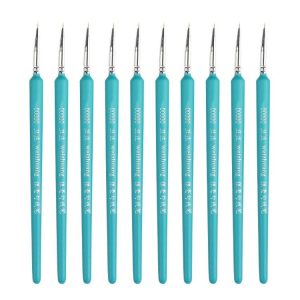 10 PCS 00000 WeiZhuang Hook Line Pen Painting Hand-painted Watercolor Wolf Mint Hook Line Pen Painting Stroke Thin Line Brush, Color: Sky Blue