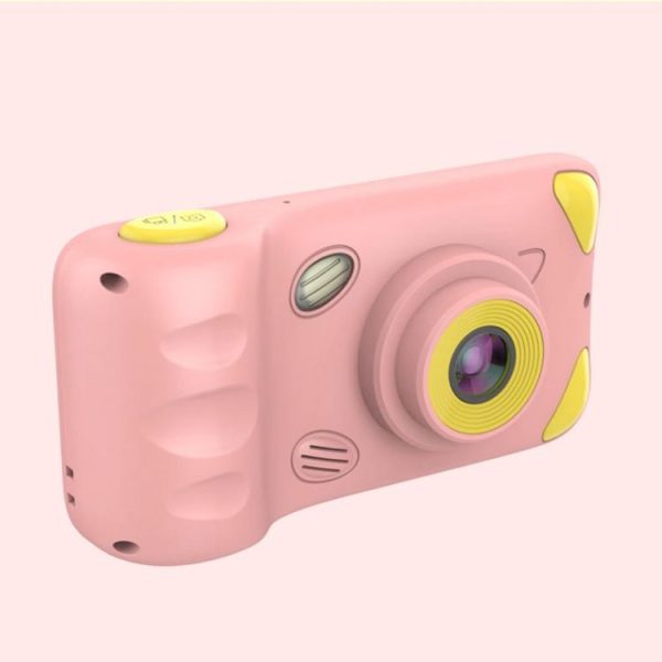 A200L 4.39 inch Cute Cartoon Style High-definition Camera Toy Front and Rear Dual-lens Camera Children Digital Camera (Pink) - Image 2