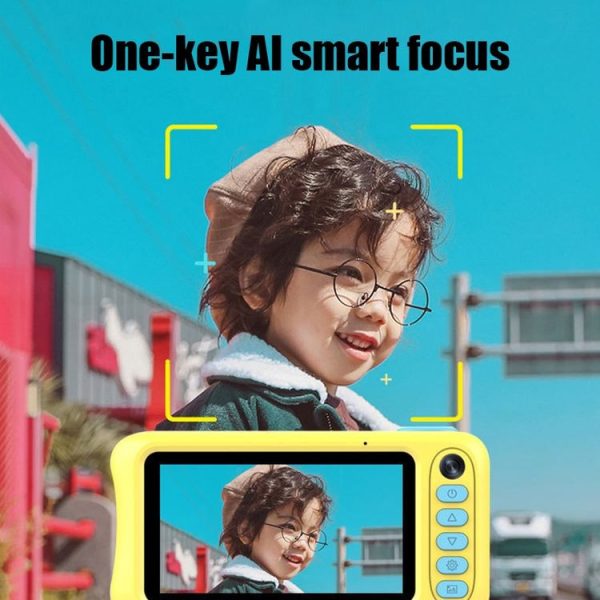 A200L 4.39 inch Cute Cartoon Style High-definition Camera Toy Front and Rear Dual-lens Camera Children Digital Camera (Pink) - Image 9