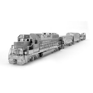 3D Metal Assembly Model Train Drilling Cruise DIY Puzzle, Style: Train Set