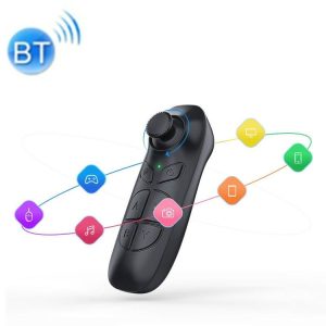 VR Glasses Remote Control Android Mobile Phone E-book Page Flip Short Video Shooting Selfie Bluetooth Handle (Black)