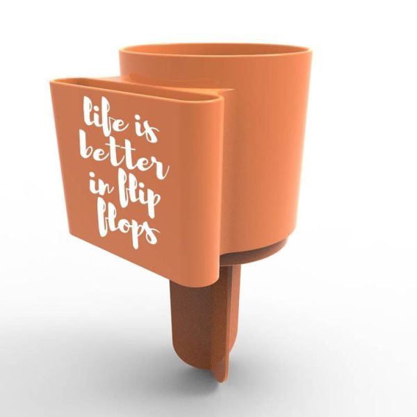 Multifunctional Plastic Beach Cup Holder Seaside Mobile Phone Beverage Storage Tool, Random Color Delivery - Image 2
