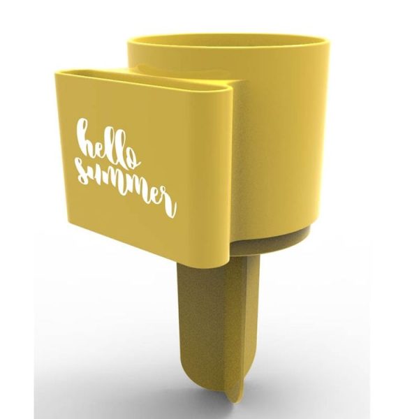 Multifunctional Plastic Beach Cup Holder Seaside Mobile Phone Beverage Storage Tool, Random Color Delivery - Image 3