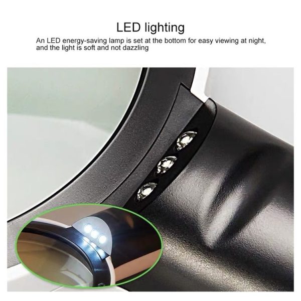 Handheld High-definition Lens with LED Light Reading and Maintenance Magnifying Glass for the Elderly, Style: 95mm 10 Times - Image 5