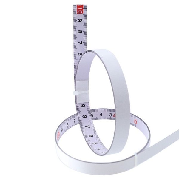 1m Sticky Scale Steel Ruler with Glue Scale Tape Measure Self-adhesive Ruler, Specification: Positive - Image 3