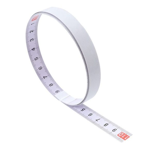 1m Sticky Scale Steel Ruler with Glue Scale Tape Measure Self-adhesive Ruler, Specification: Positive - Image 4