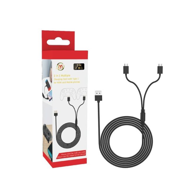 JYS Game Handle Charging Cable For PS5 / Xbox Series X / Switch Pro / Switch Host / Switch Lite Host - Image 6